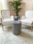 Vintage Optical Sunburst Resin-Inlay Wooden Drum Side Table For Sale - Image 11 of 12