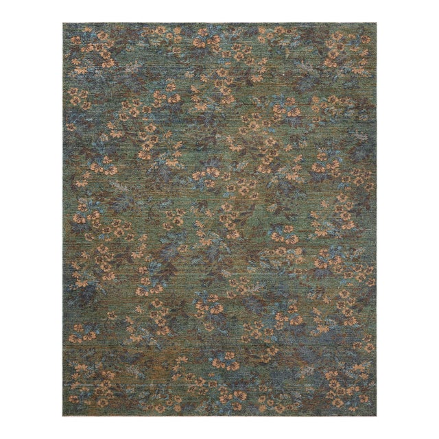 Loloi Winchester Seafoam Green / Teal 2'-6" x 7'-8" Runner Rug For Sale