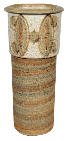Mid-Century Danish Studio Pottery Vase in Stoneware by Svend Aage Jensen for Søholm, 1960s