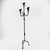 Metal Hand Forged Wrought Iron Floor Candelabra 50″ (127cm) Antique Copper Patina 3-Arm Candle Holder Leaf Detail Rustic Wedding Decor For Sale - Image 7 of 7