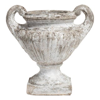 Mid 20th Century France Renaissance Cream Concrete Planter For Sale
