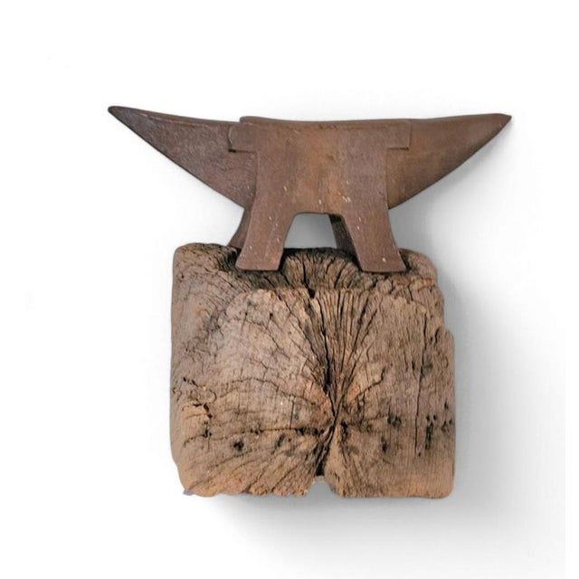 Blacksmith's Anvil on Tree Stump, 19th Century For Sale - Image 6 of 9