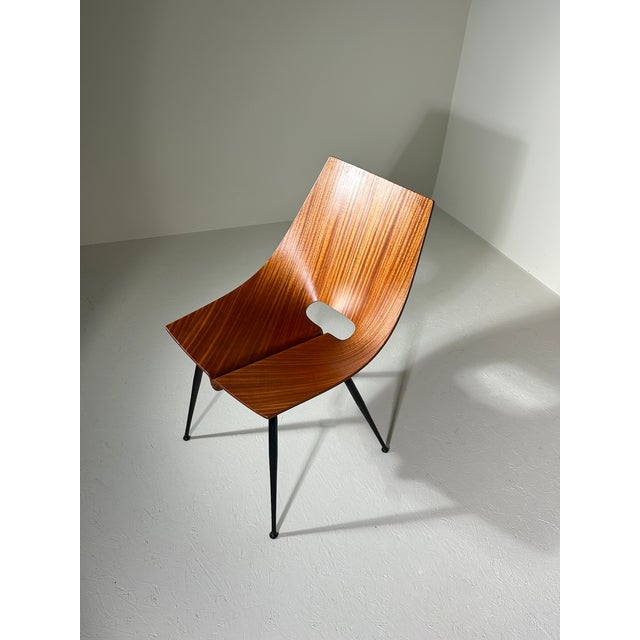 Mid-Century Modern Chairs by Carlo Ratti for Industria Legni Curvati, 1955, Set of 2 For Sale - Image 3 of 12