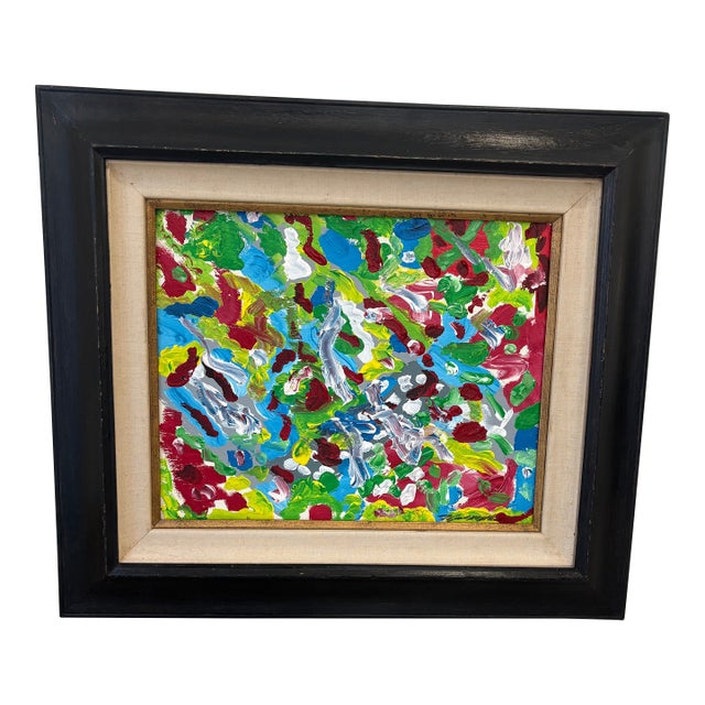 Original Abstract Painting in Vibrant Colors For Sale