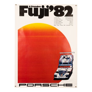 Porsche 6 Hours of Fuji Original Poster by Gruppe C, 1982 For Sale