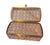 Late 19th Century Large Antique Continental Pink Pressed Glass Jewelry Casket With Brass Mounts For Sale - Image 5 of 9