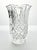 Contemporary Vintage Tulip Flared Scalloped Footed Crystal Vase For Sale - Image 3 of 7