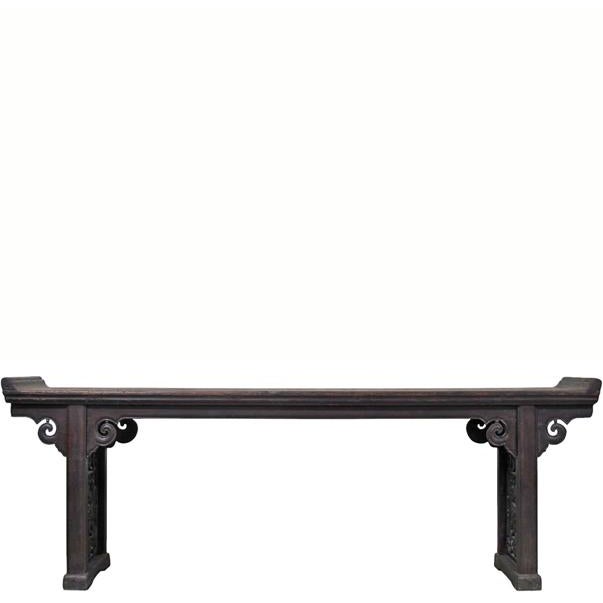 Mid 18th Century Monumental 18th-Century Chinese Elm Altar Table From Shanxi, Circa 1766 For Sale - Image 5 of 14
