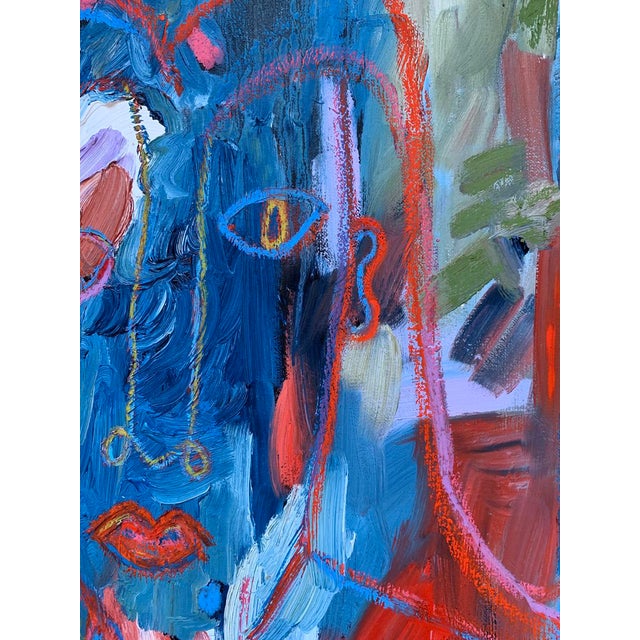 2020s "November" Contemporary Figurative Abstract Oil Painting by Monica Shulman For Sale - Image 5 of 9