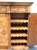 Brown Vintage Antique Mediterranean Tuscan Style Alder Wood 77" Wine Storage Credenza Buffet W. Inlaid Features For Sale - Image 8 of 14
