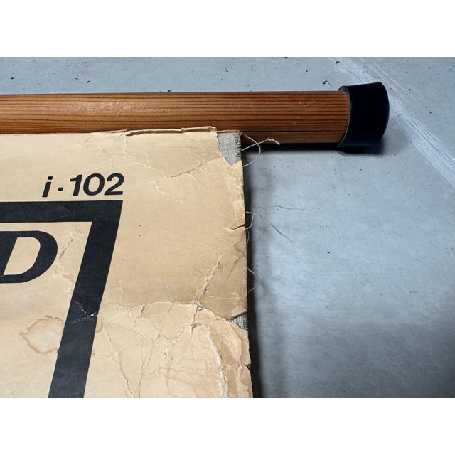 Periodic Table of the Elements School Chart in Linen, 1970s For Sale - Image 9 of 13