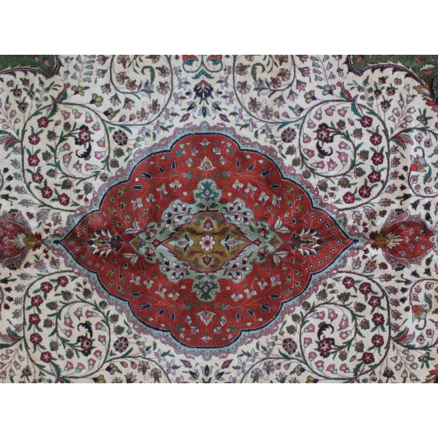 1960s Vintage Persian Tabriz Rug - 8′3″ × 11′8″ For Sale - Image 4 of 6