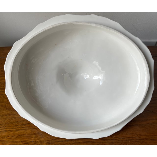 Ceramic Vintage Italian Tureen W/ Platter, Lid & Ladle- Bonwit Teller For Sale - Image 7 of 8