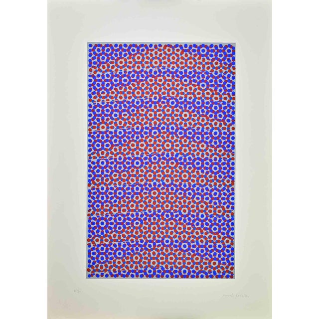 Modern Mario Padovan, Abstract Composition, Screen Print, 1977 For Sale - Image 3 of 3