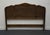 Late 20th Century Davis Cabinet Solid Walnut Country French Provincial Style Queen Size Headboard For Sale - Image 5 of 7