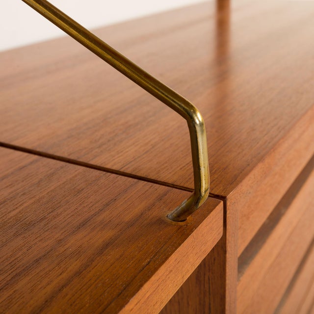 Vintage Teak Wall Unit with Desk by Poul Cadovius for Cado, 1960s For Sale - Image 13 of 18