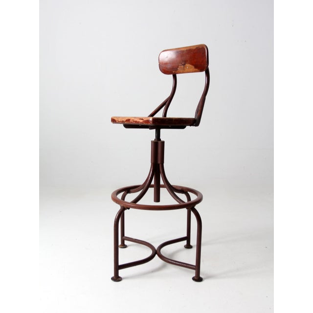 Wood 1930's Western Electric Operators Chair For Sale - Image 7 of 12