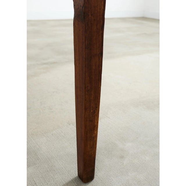 Country English Provincial Round Fruitwood Farmhouse Dining Table For Sale - Image 13 of 17