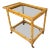 Bamboo Rattan & Smoked Glass Bar Serving Cart Trolley, Italy, 1960s For Sale - Image 16 of 16