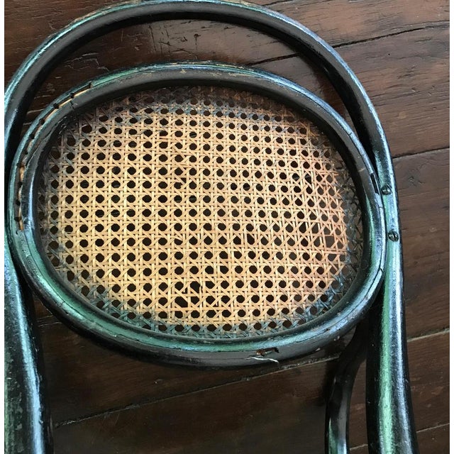 Black Beech Childrens Armchair attributed to Thonet, 1890s For Sale - Image 11 of 12