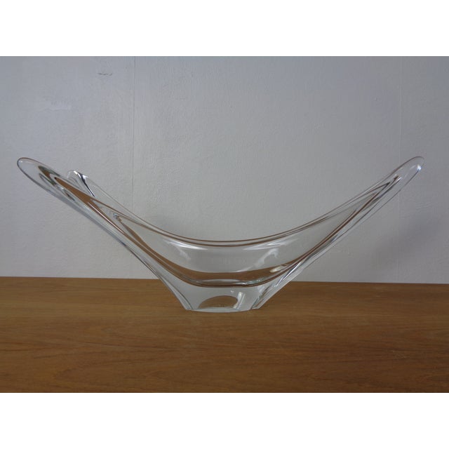 Large Italian Crystal Glass Bowl by Daum, France, 1960s For Sale - Image 14 of 14