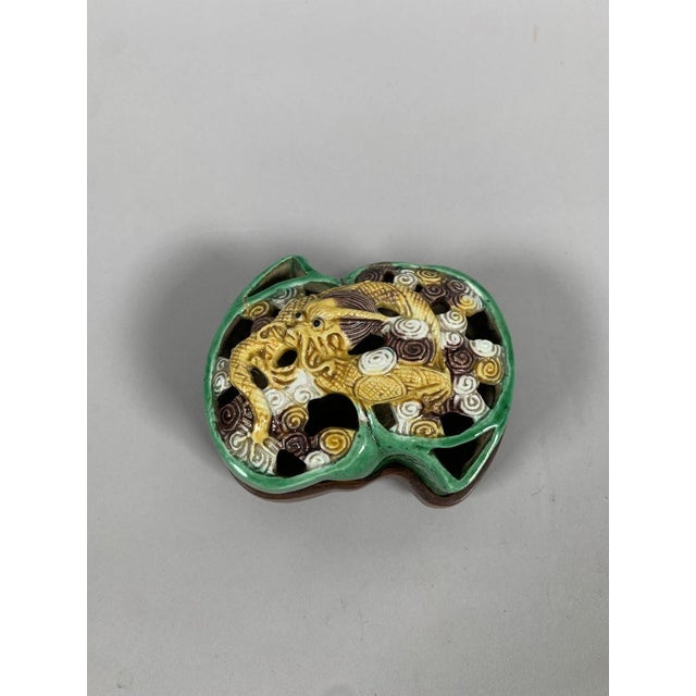 CHINA, 18TH CENTURY, KANGXI PERIOD (1661-1722) China Sancai glazed biscuit For Sale - Image 4 of 8