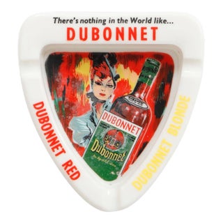 Dubonnet Opaline Glass Ashtray For Sale