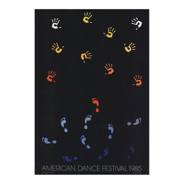 1985 Per Arnoldi 'American Dance Festival 1985' Multicolor USA Offset Lithograph For Sale