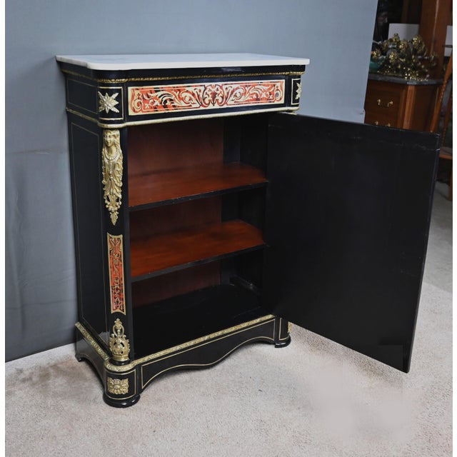 Mid-19th Century Napoleon III Boulle Marquetry Console Table For Sale - Image 4 of 18