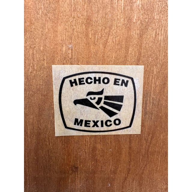 1980s Rustic Solid Pine Storage Armoire With Wrought Iron Accents, Mexico For Sale - Image 12 of 13