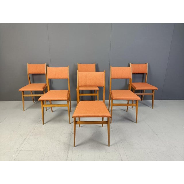 Mid-Century Italian Dining Chairs, 1950s, Set of 6 For Sale - Image 3 of 11