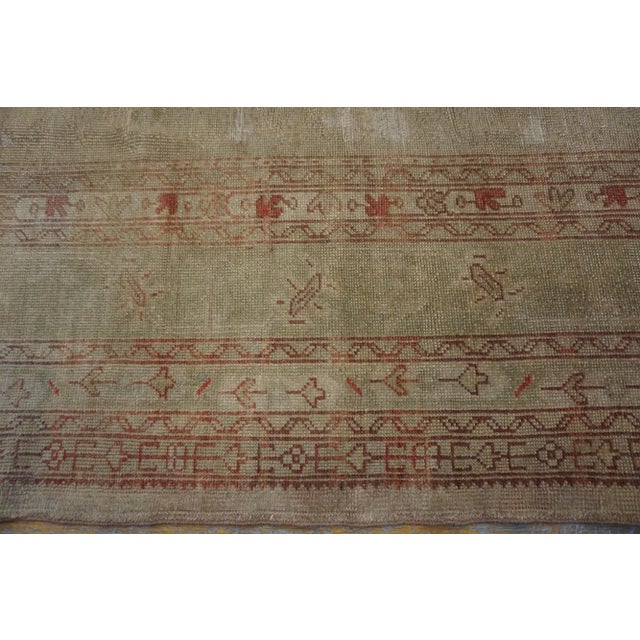 Textile Early 20th Century Turkish Oushak Carpet ( 10'10" x 11' 330 x 335 ) For Sale - Image 7 of 9