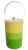 1980s Vintage 3 Color Yellow Green Vinyl Tall Lucite Handle Ice Bucket For Sale - Image 5 of 5