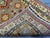 Extra-Long Olive Gold Kazak-Style Wool Runner Rug With Geometric Medallions, 2'7" X 14'8" For Sale - Image 18 of 18