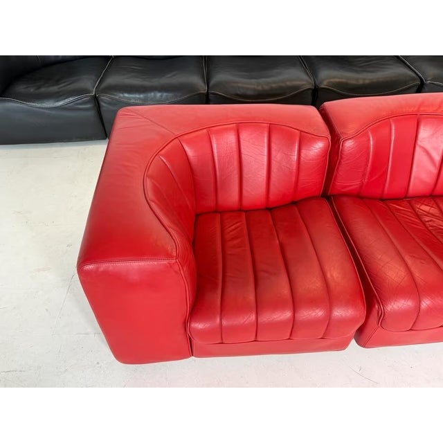 Novemila 9000 Sofa in Leather by Tito Agnoli for Arflex, Set of 2 For Sale - Image 5 of 14