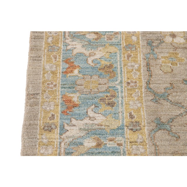 21st Century Modern Sultanabad Wool Rug 9 X 10 For Sale - Image 11 of 12