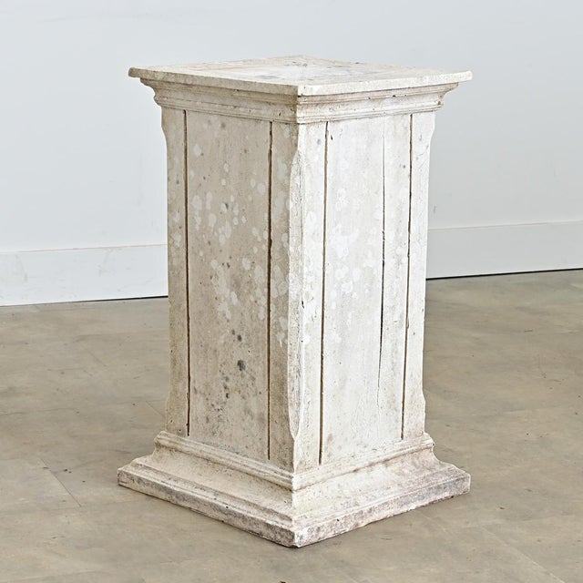 Late 19th Century French 19th Century Pedestal with Plaster Finish For Sale - Image 5 of 8