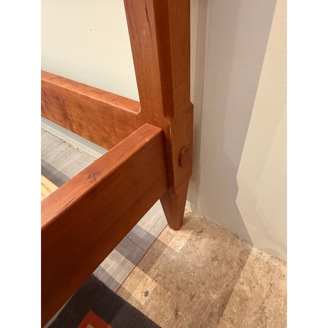 Custom Made Shaker Cherry Pencil Post Bed Frame For Sale - Image 12 of 12