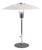 Table Lamp with White Metal Shades and Nickel-Plated Frame by Lyfa, 1940s For Sale