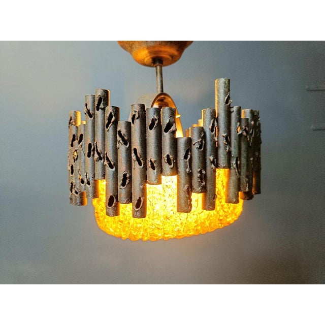 Brutalist Brutalist Pendant Lights by Marcello Fantoni, 1960s For Sale - Image 3 of 11