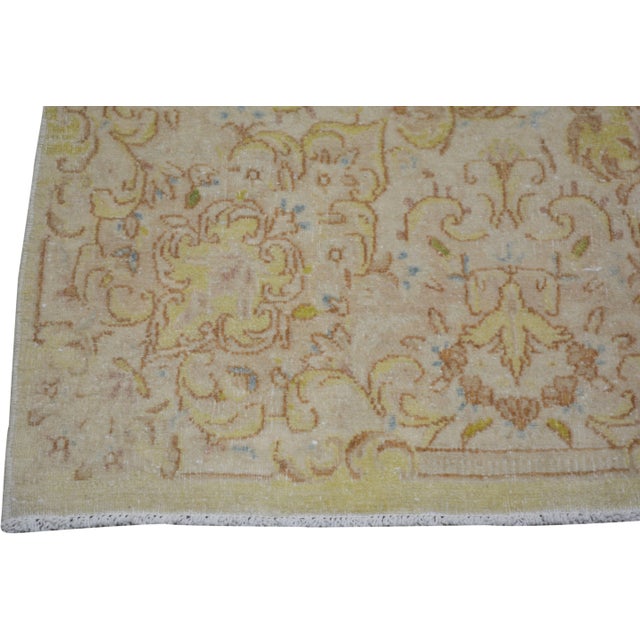 Turkish Vintage Turkish Anatolian Hand Knotted Wool Rug, 3'9x25'7 For Sale - Image 3 of 4