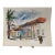 Henry Emil Salloch Original Watercolor on Paper Colonial Style Streetscape. Uruapan Mx. 1961. For Sale