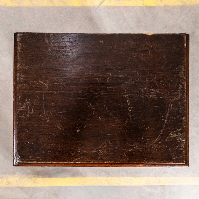 Small French Oak Atelier Tambour Cabinet, 1940s For Sale - Image 9 of 10