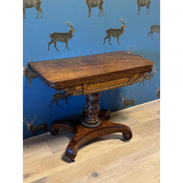 Antique Game Table in Mahogany For Sale - Image 12 of 14
