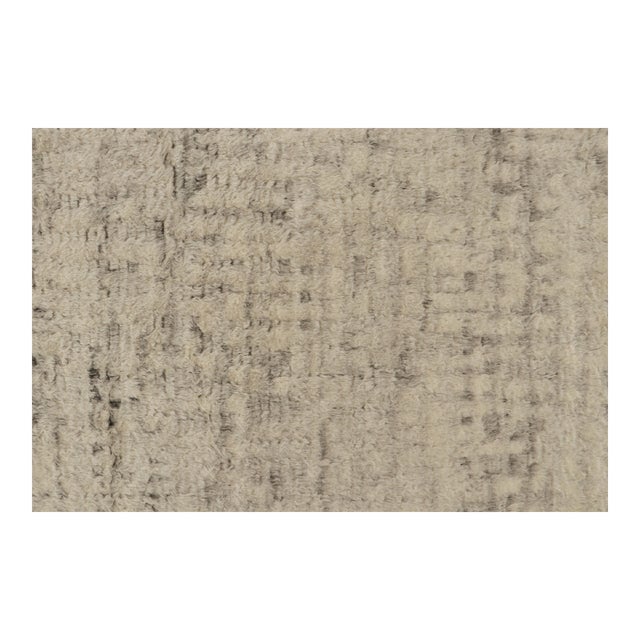 Rug & Kilim’s Modern Textural Rug in Beige and Brown Salt and Pepper Tones For Sale