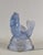 Pierre d'Avesn for Lorrain & Charles Ranc A rare French art deco night lamp in blue toned pressed glass made around...