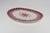 Pink Scandinavian Geometric and Floral Hand-Painted Fajance Platter by Elle Norway For Sale - Image 8 of 16