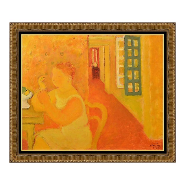 1960s Femme a la Fenetre, Maurice Louis Savin For Sale