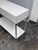 West Elm West Elm White Lacquer Console Table + Storage For Sale - Image 4 of 12