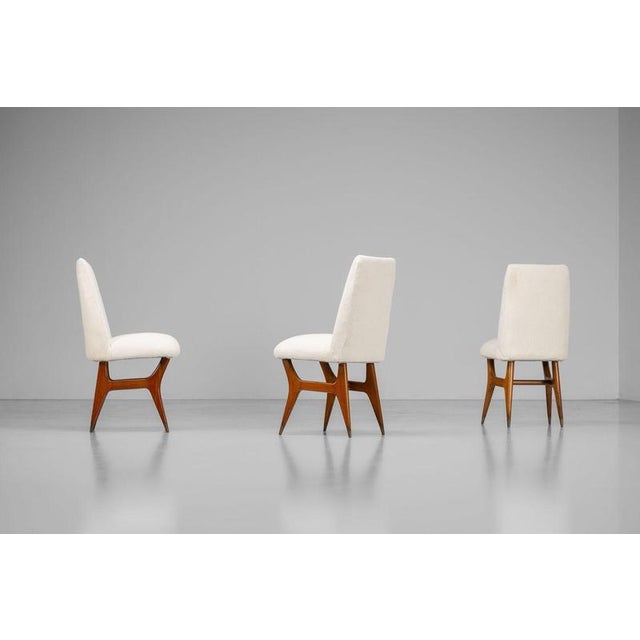 1950s Vintage Dining Chairs by Melchiore Bega, Italy, 1950, Set of 6 For Sale - Image 5 of 18